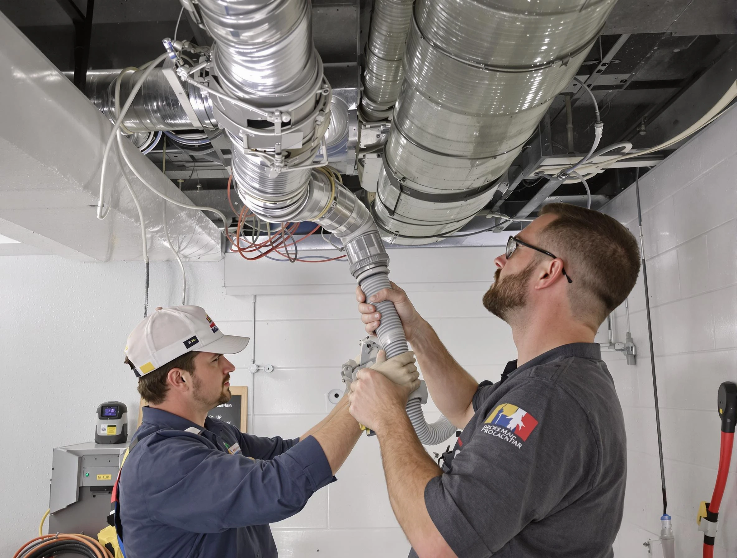 Ashland Air Duct Cleaning technician performing thorough AC duct cleaning in Ashland